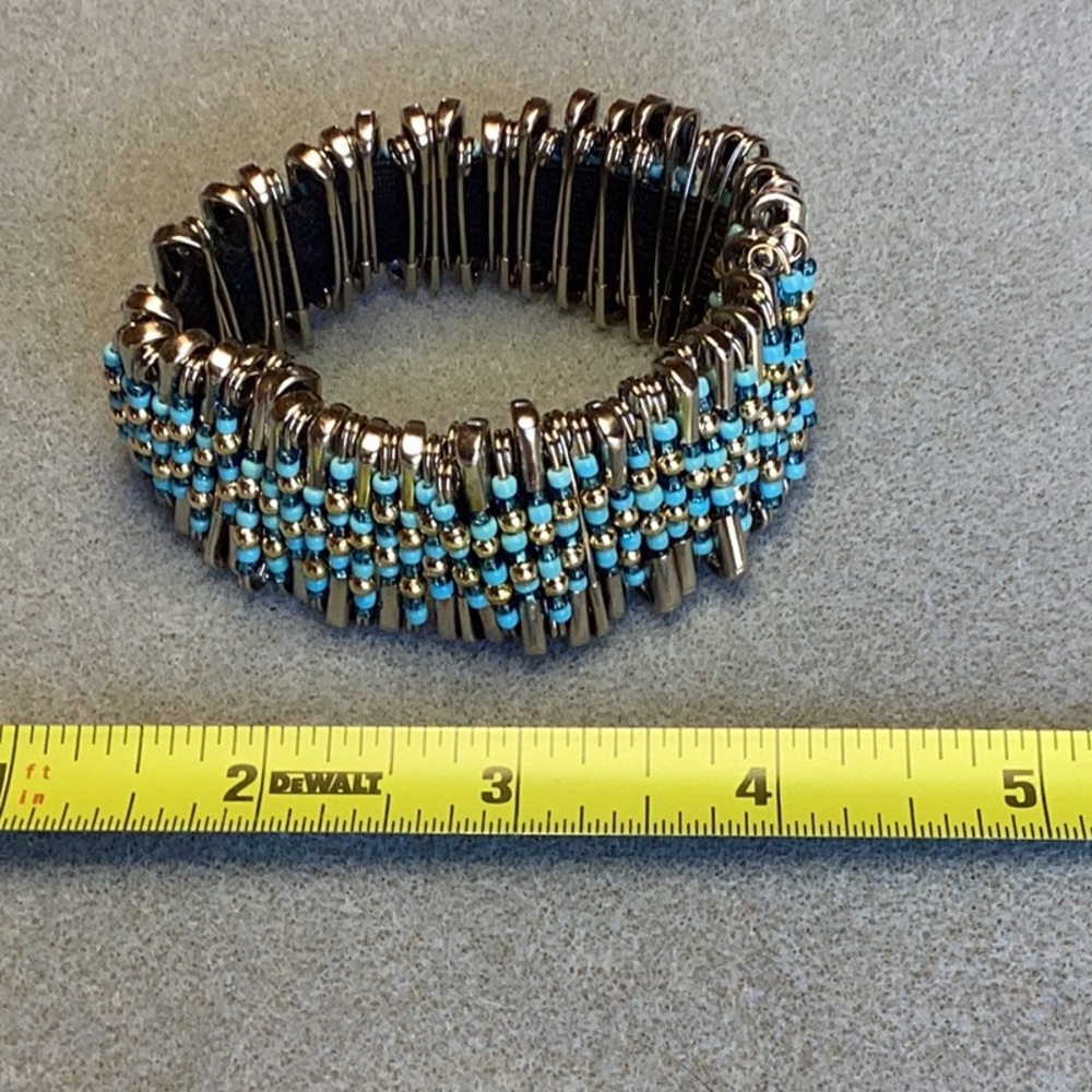 FINAL SALE PRICE 3 Piece Blue & Green Bracelet Set - Picture 2 of 8